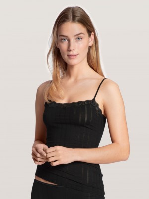 Sous Vêtement Calida Etude Toujours Spaghetti Top Femme Schwarz | DT4532781