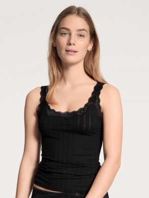 Sous Vêtement Calida Etude Toujours Tank Top Femme Schwarz | PA1382956