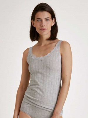 Sous Vêtement Calida Etude Toujours Tank Top Femme Grise | TM1502839