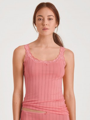 Sous Vêtement Calida Etude Toujours Tank Top Femme Strawberry Ice | JC2053697