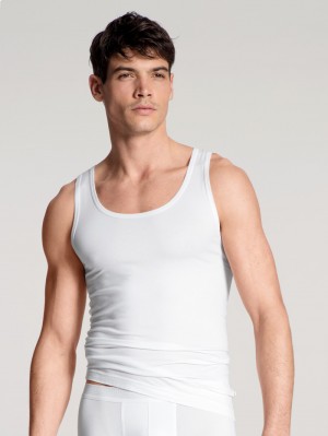 Sous Vêtement Calida Focus Athletic Shirt Homme Weiss | PU0457213