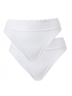 Sous Vêtement Calida Iconics Jazzpant, 2er-pack Femme Weiss | VG8165074