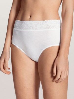 Sous Vêtement Calida Iconics Midi Brief Femme Weiss | EB8567902
