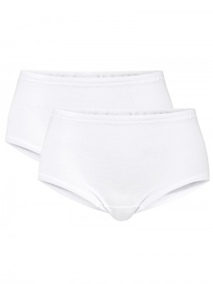 Sous Vêtement Calida Iconics Midi-brief, 2er-pack Femme Weiss | TJ0298341