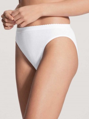 Sous Vêtement Calida Iconics Mini Brief Femme Weiss | JU7601945