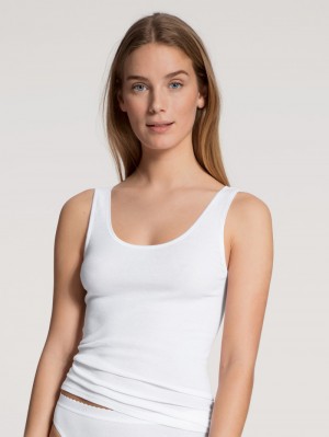 Sous Vêtement Calida Iconics Tank Top Femme Weiss | XW4395187