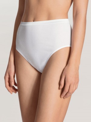 Sous Vêtement Calida Light Midi Brief Femme Weiss | KL1024697