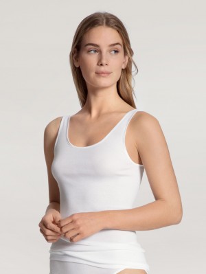 Sous Vêtement Calida Light Tank Top Femme Weiss | KE5602381