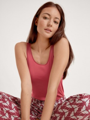 Sous Vêtement Calida Light Tank Top Femme Rouge | AS5671482