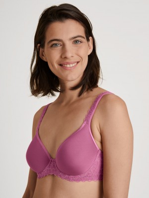 Sous Vêtement Calida Natural Comfort Lace Spacer Bra Femme Rouge | OH4912750