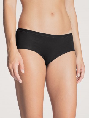 Sous Vêtement Calida Natural Comfort Panty Femme Schwarz | AD1296735
