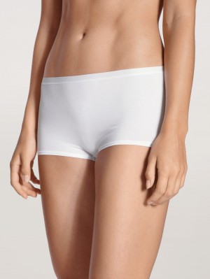 Sous Vêtement Calida Natural Comfort Shorty Regular Cut Femme Weiss | BI9236450