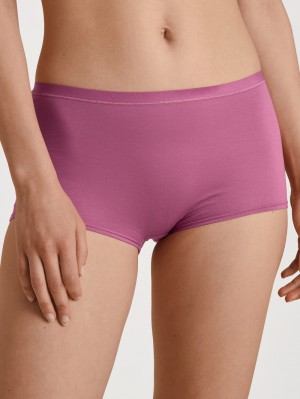 Sous Vêtement Calida Natural Comfort Shorty Regular Cut Femme Rouge | LF6125937