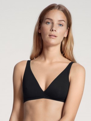Sous Vêtement Calida Natural Comfort Soft Bra Femme Schwarz | DZ2087641