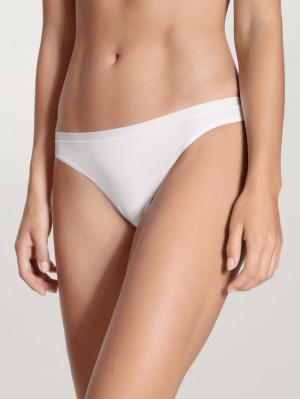 Sous Vêtement Calida Natural Comfort String Femme Weiss | NL5609127
