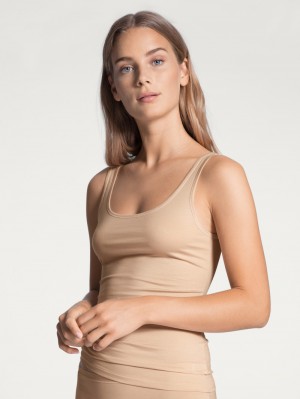 Sous Vêtement Calida Natural Comfort Tank Top Femme Rose | BG9572410