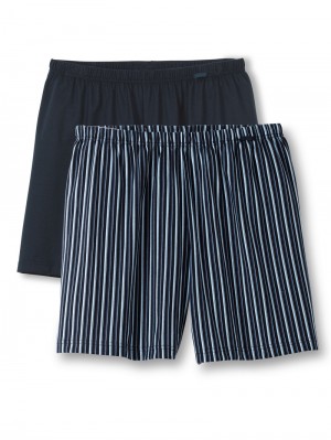 Sous Vêtement Calida Prints Benefit Boxershorts, Two Pack Homme Noir | SR5021936