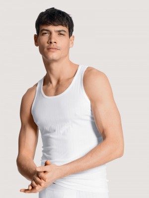 Sous Vêtement Calida Pure & Style Athletic Shirt Homme Weiss | LP5703269