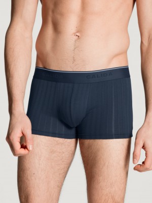 Sous Vêtement Calida Pure & Style Boxer Brief, Elastic Waistband Homme Indigo | FV9042651