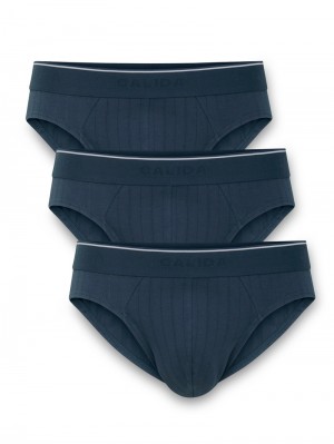 Sous Vêtement Calida Pure & Style Brief, Value Pack Homme Indigo | GM2039784