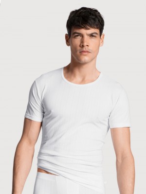 Sous Vêtement Calida Pure & Style T-shirt Homme Weiss | EX1659320