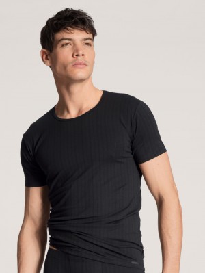Sous Vêtement Calida Pure & Style T-shirt Homme Schwarz | VS2790518