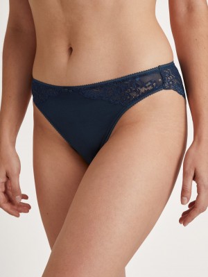 Sous Vêtement Calida Sensual Secrets Brief Femme Bleu | YP0163752