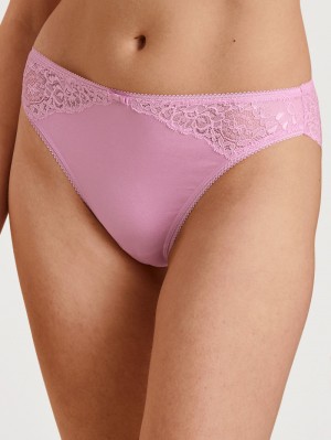 Sous Vêtement Calida Sensual Secrets Brief Femme Rose | NH3427506