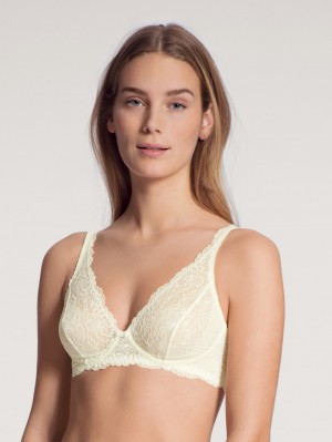 Sous Vêtement Calida Sensual Secrets Soft Non-wired Bra Femme Alabaster Crème | MJ5607829