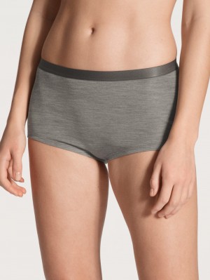 Sous Vêtement Calida True Confidence Panty, High Waist Femme Platin Melé_ | TR9754108