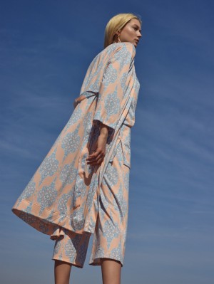 Summer Oufits Calida Favourites Balance Kimono, Length 120cm Femme Peach Parfait | TH4025967