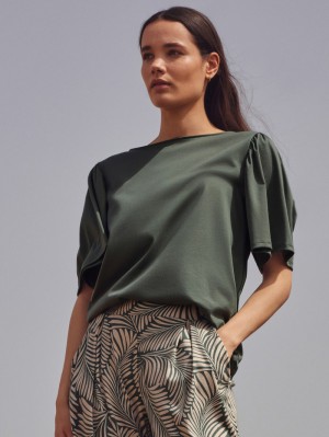 Summer Oufits Calida Favourites Healing Shirt Short Sleeve Femme Vert | UD2845673