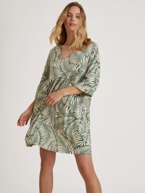 Summer Oufits Calida Favourites Healing Sleepshirt, Length 90cm Femme Quill Crème | XY3614789