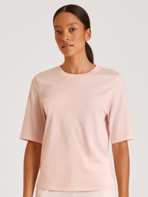 Summer Oufits Calida Favourites Lavender Shirt Short Sleeve Femme Pearl Blush | EZ3741029