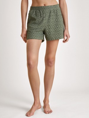 Summer Oufits Calida Lounge Healing Shorts Femme Vert | OK5302417