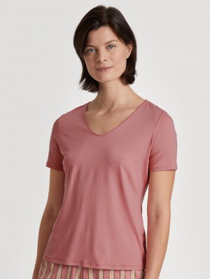 Summer Oufits Calida Special Shirt Short Sleeve Femme Rose | ZY6741852