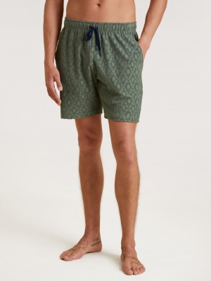 Summer Outfits Calida Rmx Lounge Holiday Bermudas Homme Vert | WV0243796