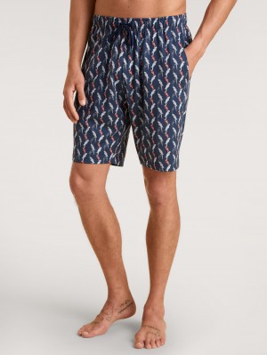 Summer Outfits Calida Rmx Sleep Time Off Bermudas Homme Grise | JF5471809