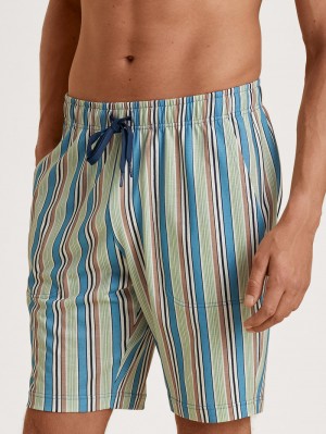 Summer Outfits Calida Rmx Sleep Weekend Bermudas Homme Bleu | GT8129605