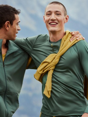 Vêtement De Nuit Calida 100% Nature Refresh Long Sleeve Shirt, Cradle To Cradle Certified® Homme Noir | OY7245986