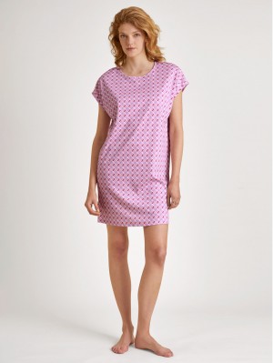 Vêtement De Nuit Calida Daylight Dreams Sleepshirt, Length 90cm Femme Rose | KB7520638