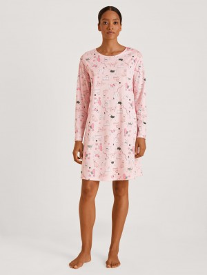 Vêtement De Nuit Calida Dog Dreams Nightdress Femme Strawberry Ice | AU5648231
