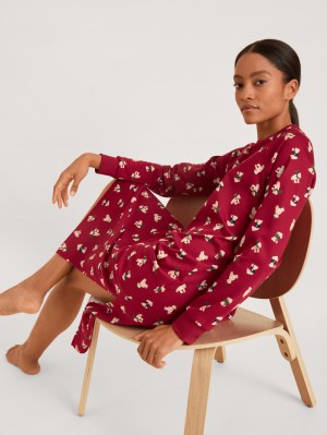 Vêtement De Nuit Calida Family & Friends Nightdress Femme Rouge | AY9768032