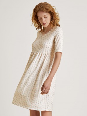Vêtement De Nuit Calida Favourites Balance Babydoll Femme Blanche | DU0824679
