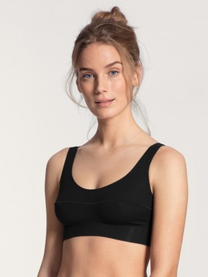 Yoga Calida Elastic Bustier Femme Schwarz | HF3620754