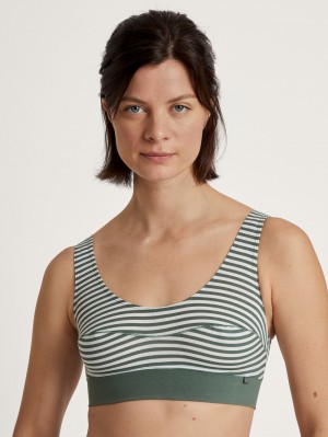 Yoga Calida Elastic Bustier Femme Vert | CO9064875