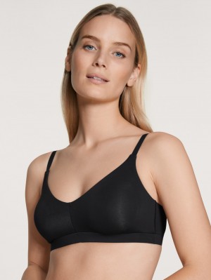 Yoga Calida Natural Skin Bustier, Cradle To Cradle Certified® Femme Noir | YA7245690
