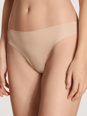 Yoga Calida Natural Skin String Femme Rose | UF1746985